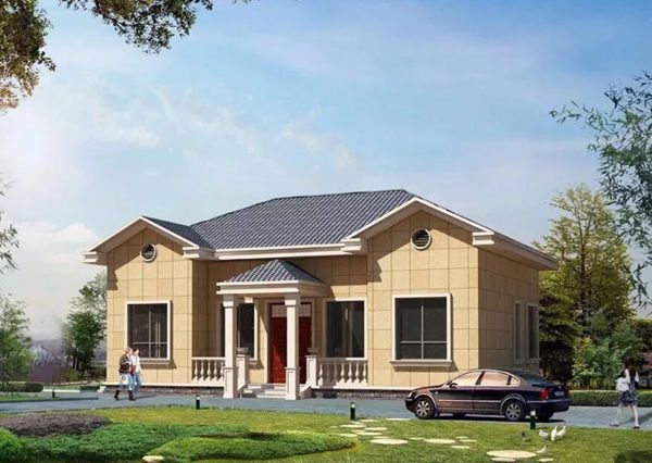 農(nóng)村20萬(wàn)左右輕鋼別墅戶型圖片(圖1)