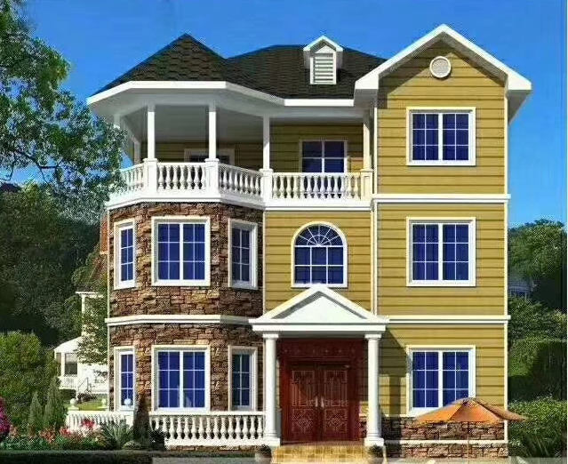 天長(zhǎng)輕鋼別墅建筑設(shè)計(jì) 抗9級(jí)地震 29萬(wàn)起建別墅(圖2) 睿婕輕鋼別墅