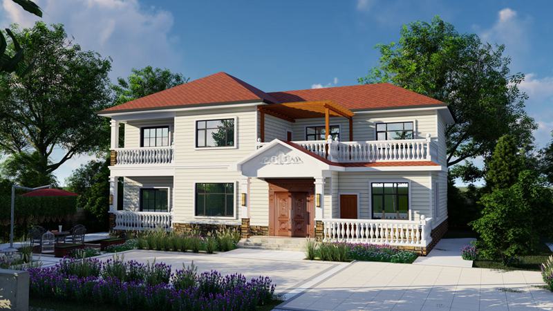 搭建輕鋼別墅分別需要哪些條件?(圖1) 睿婕輕鋼別墅