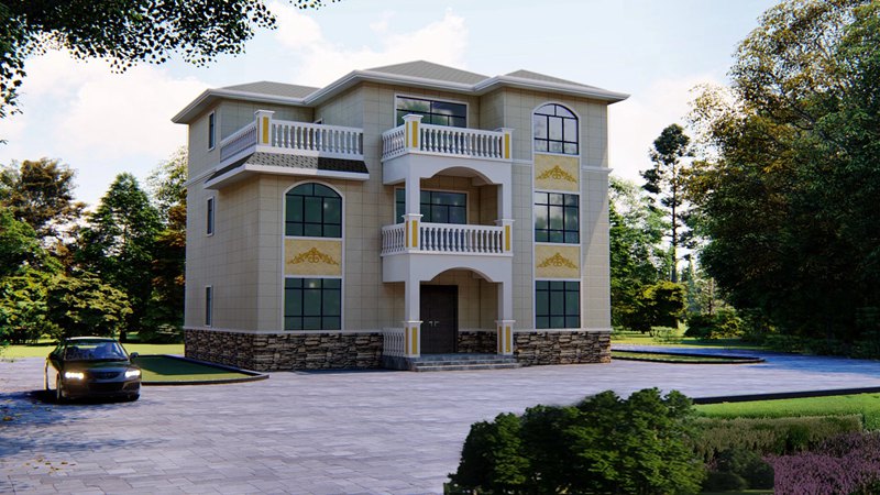 2020年下半年4套最新款經(jīng)典輕鋼別墅戶型圖推薦(圖5) 睿婕輕鋼別墅