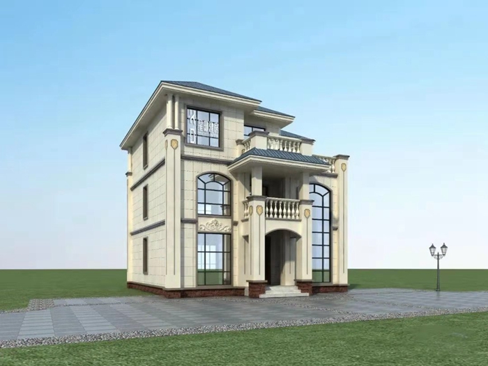 一百二十平方的輕鋼別墅設(shè)計(jì)圖(圖2) 睿婕輕鋼別墅