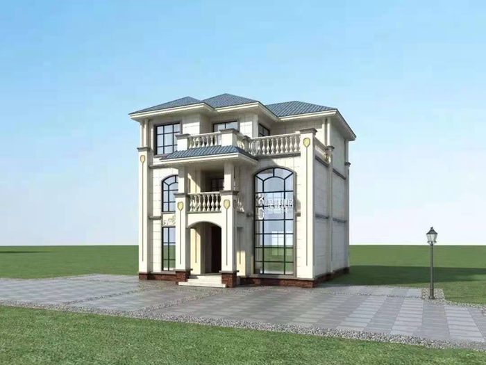 一百二十平方的輕鋼別墅設(shè)計(jì)圖(圖3) 睿婕輕鋼別墅