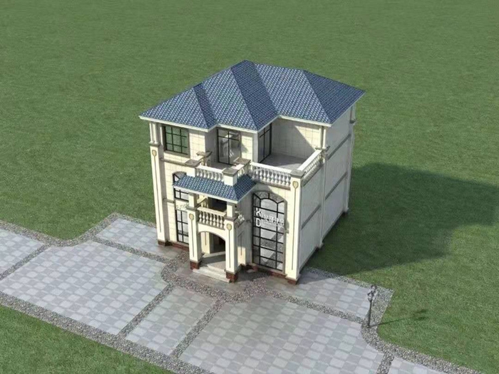 一百二十平方的輕鋼別墅設(shè)計(jì)圖(圖4) 睿婕輕鋼別墅