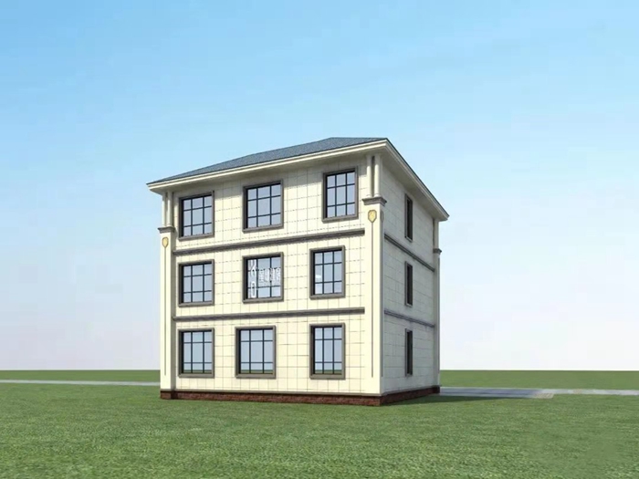 一百二十平方的輕鋼別墅設(shè)計(jì)圖(圖8) 睿婕輕鋼別墅