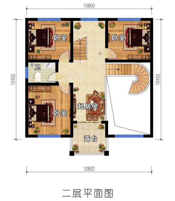 一百二十平方的輕鋼別墅設(shè)計(jì)圖(圖10) 睿婕輕鋼別墅