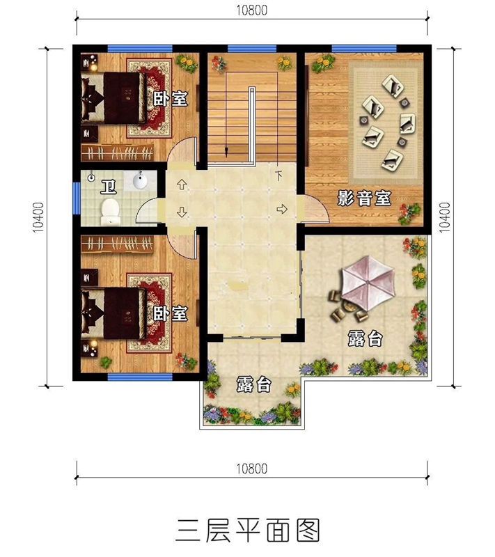 一百二十平方的輕鋼別墅設(shè)計(jì)圖(圖11) 睿婕輕鋼別墅