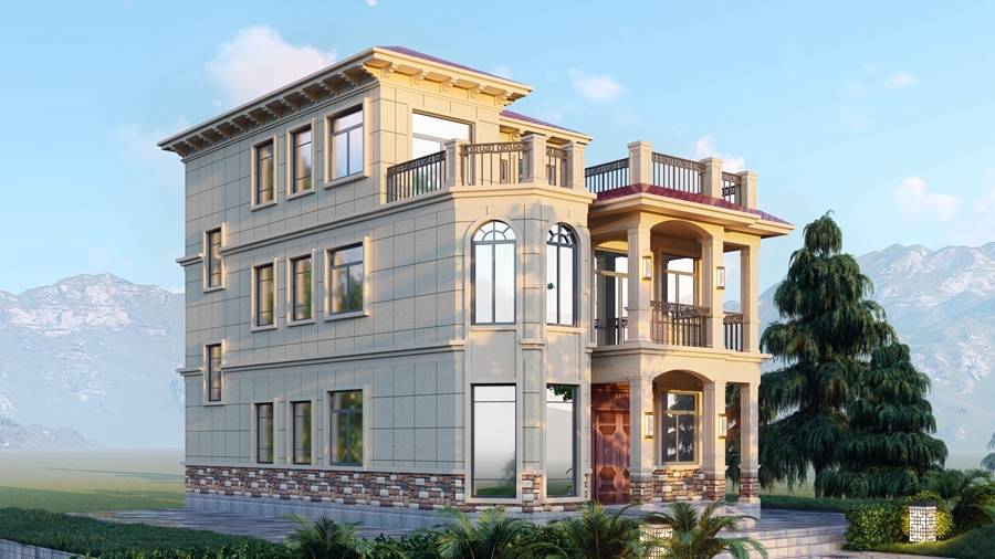 稻田邊的夢幻之居：農村輕鋼別墅，打造農民心頭最愛！