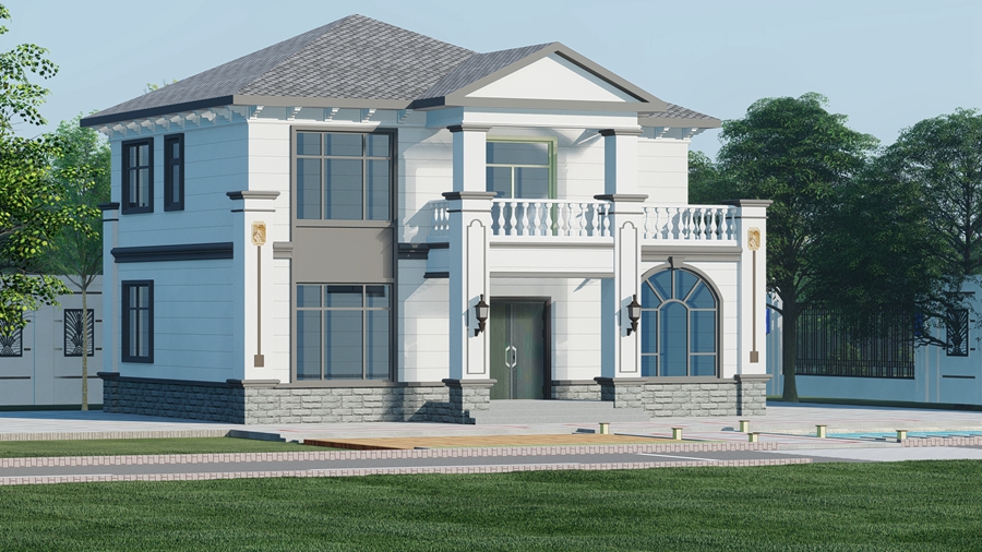 稻田邊的夢幻之居：農(nóng)村輕鋼別墅，打造農(nóng)民心頭最愛！(圖2)