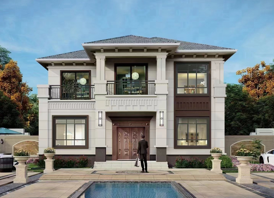 輕鋼別墅可以設(shè)計哪些風格？(圖3)