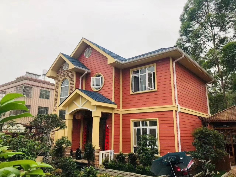 輕鋼別墅的外墻是用瓷磚還是用噴漆好？你該如何選擇？