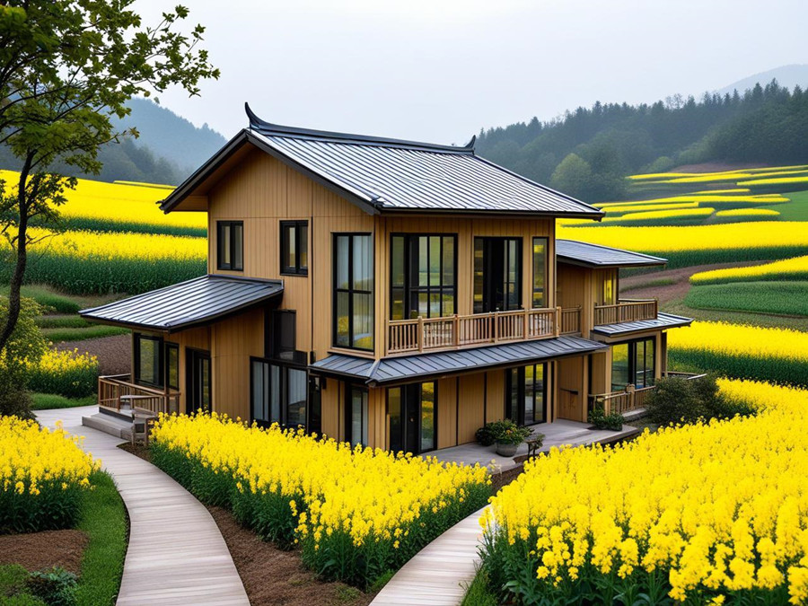 春至鄉(xiāng)村，邂逅輕鋼別墅的詩意時光